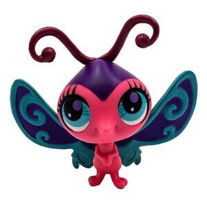 Littlest Pet Shop LPS Butterfly #2740 G4 Pink Purple Hasbro Read